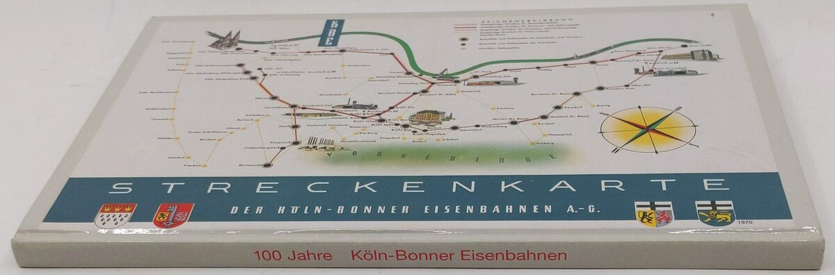 100 Jahre Köln-Bonner Eisenbahnen 1895-1995. Hardcover Book LN