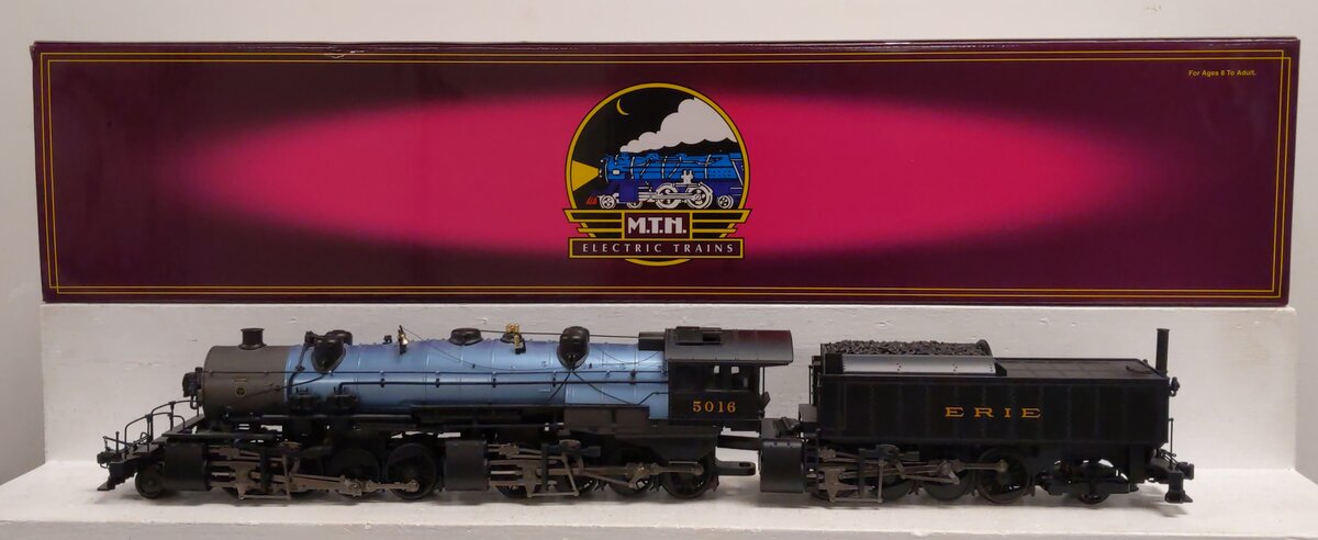 HO ゲージ　MTH 2-8-8-8-2 TRIPLEX ERIE#5016 HO Scale Plastic - MTH HO 2-8-8-8-2 Triplex Steam Engine