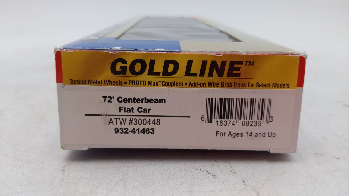 Walthers 932-41463 HO Atlantic & Western 72' Centerbeam Flatcar #300448