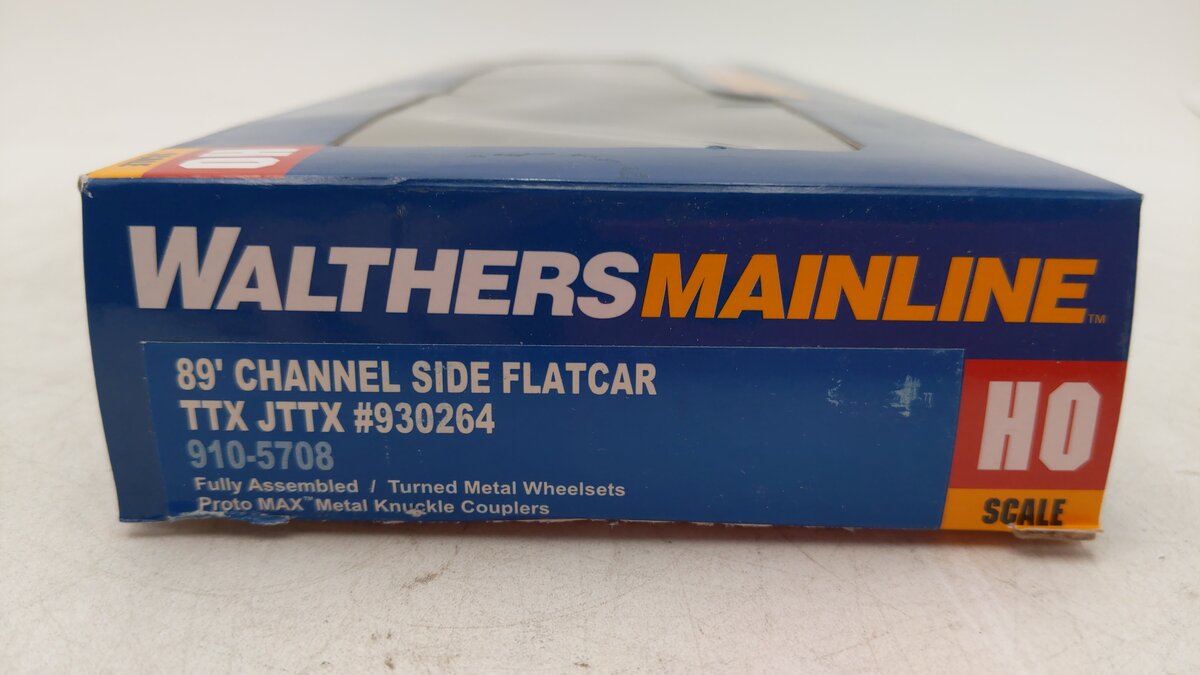 Walthers 910-5707 HO Trailer-Train 89' Channel Side Flatcar JTTX #930085