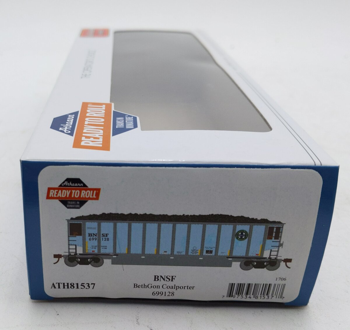 Athearn 81537 HO BNSF RTR Bethgon Coalporter with Load #699128