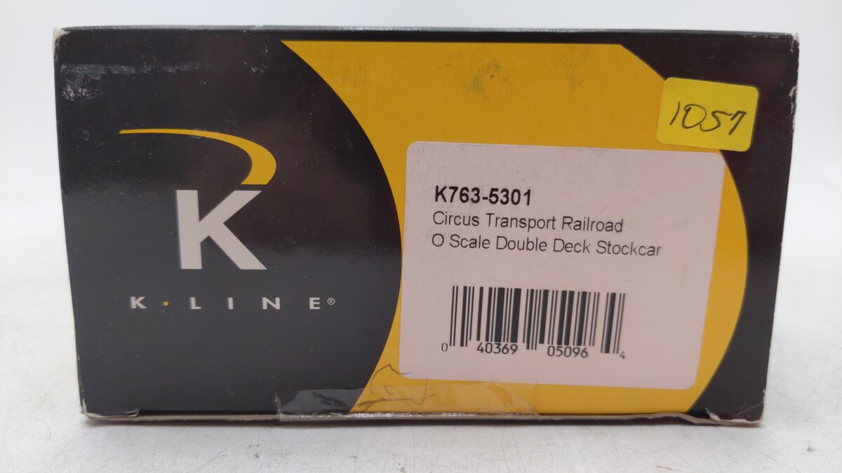 K-Line K763-5301 O Gauge Circus Transport Stock Car #5657 LN/Box