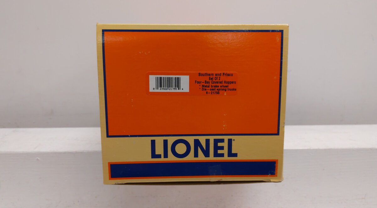 Lionel 6-21755 O Gauge Southern/Frisco 2-Car 4-Bay Hopper Set LN/Box