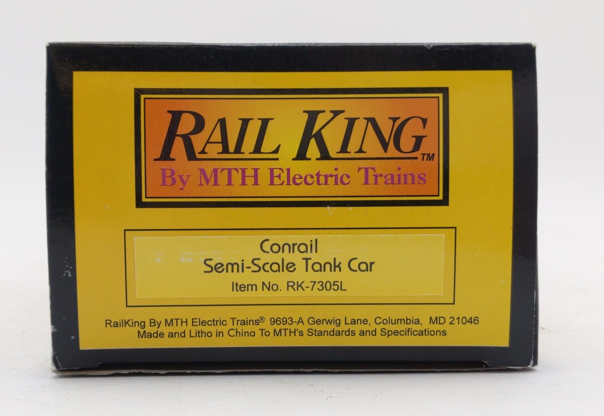 MTH 30-7305 O Gauge Conrail Semi-Scale Tank Car #5010 LN/Box
