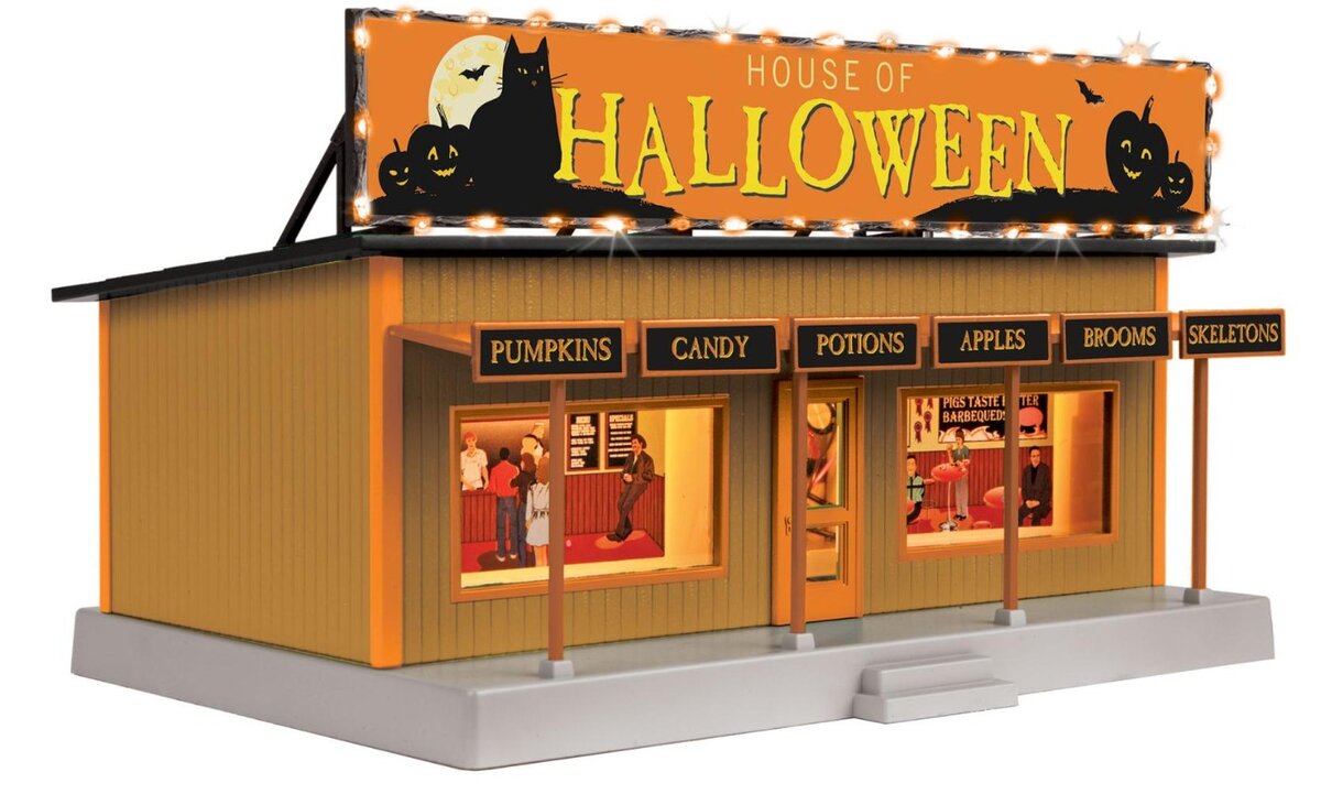MTH 30-90618 O Pumpkin Stand Road Side Stand with Operating Lights