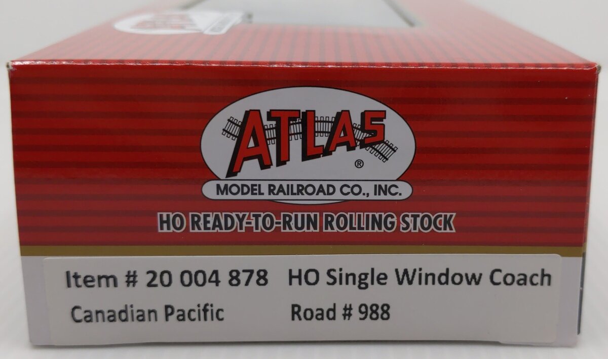 Atlas 20004878 HO Canadian Pacific Single Window Coach #988