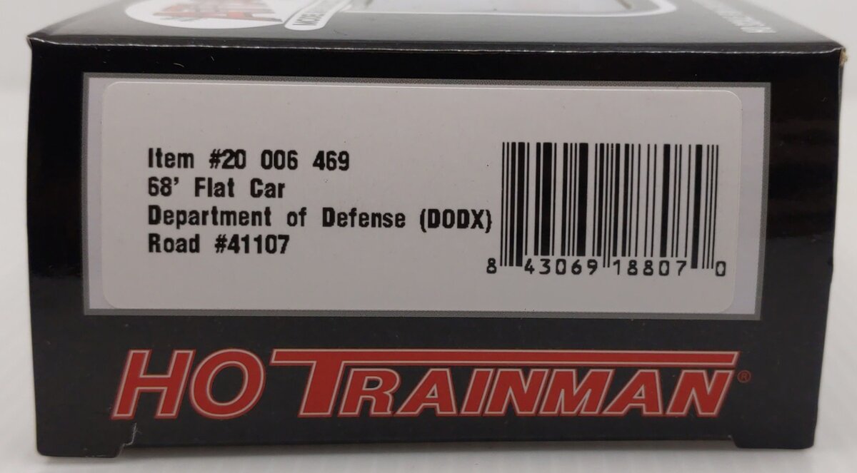 Atlas 20006469 HO Scale Department of Defense 68' Flatcar #41107