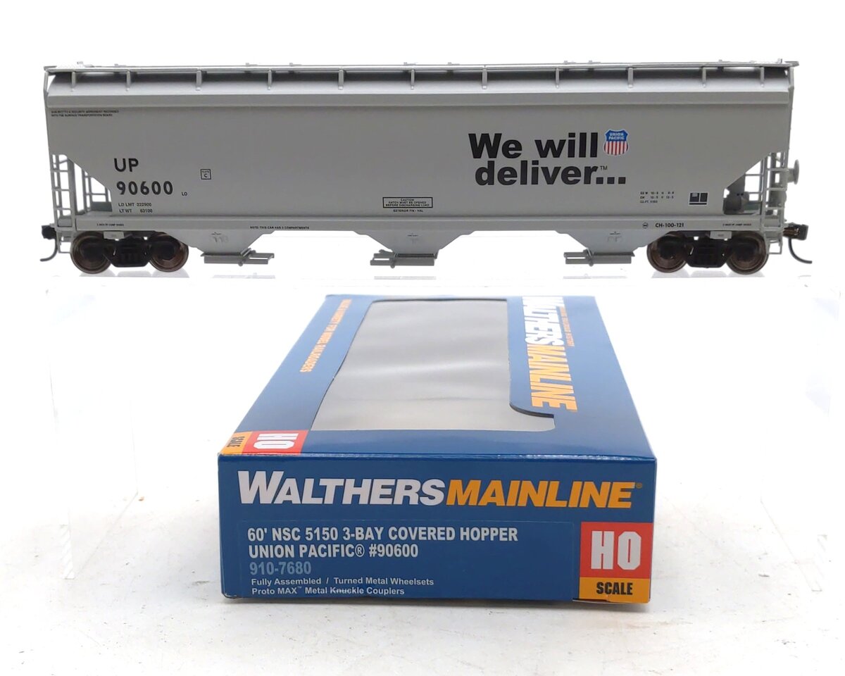 Walthers 910-7680 HO Union Pacific 60' NSC 5150 3-Bay Covered Hopper #90600
