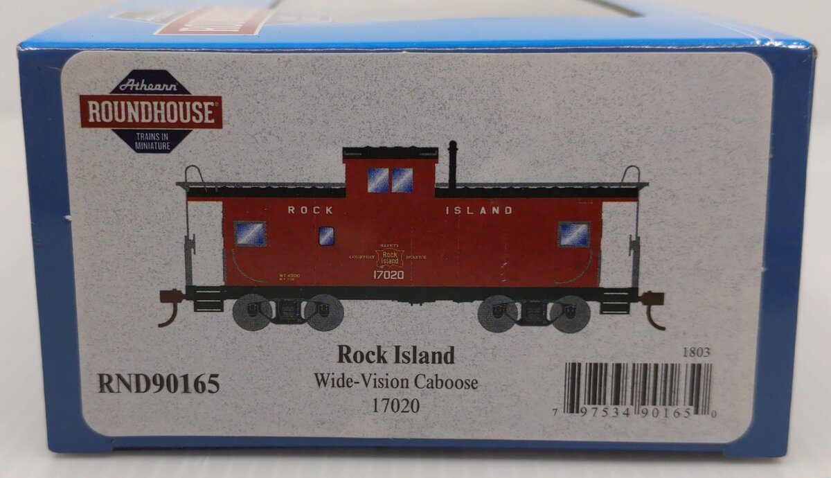 Roundhouse 90165 HO Rock Island Wide Vision Caboose #17020