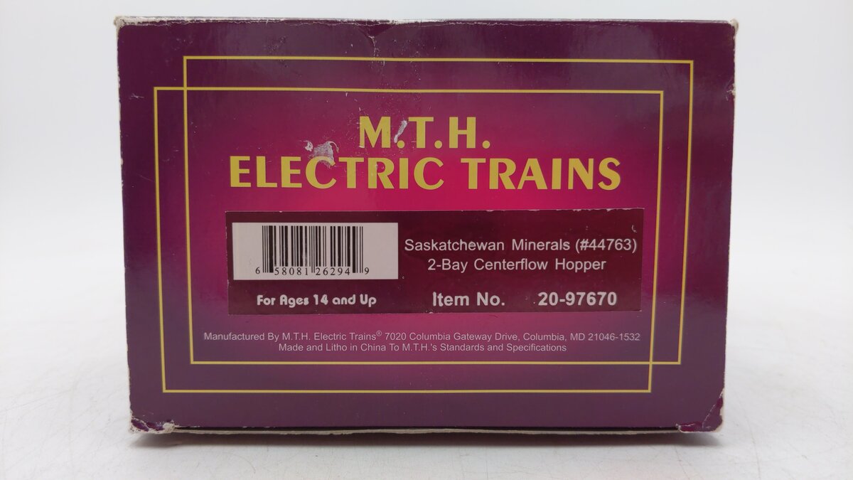 MTH 20-97670 Saskatchewan Minerals 2-Bay Hopper