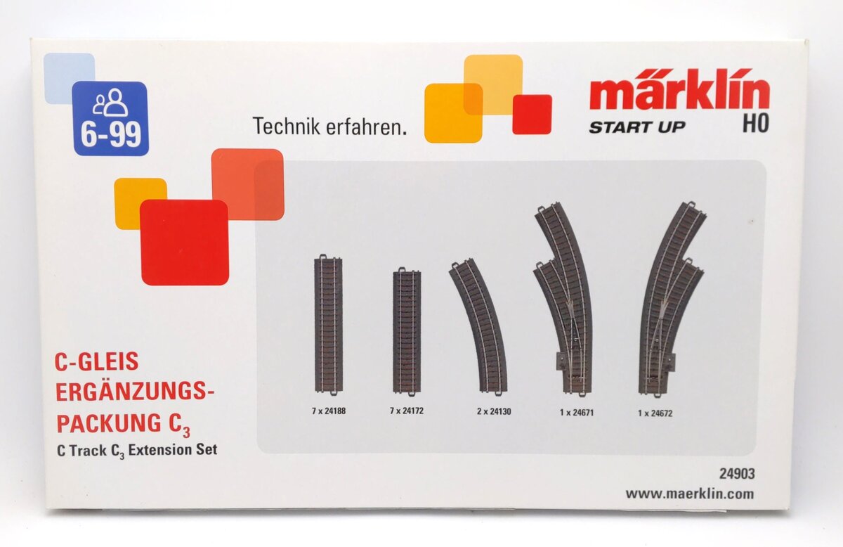 Marklin 24903 HO C3 C Track Extension Set