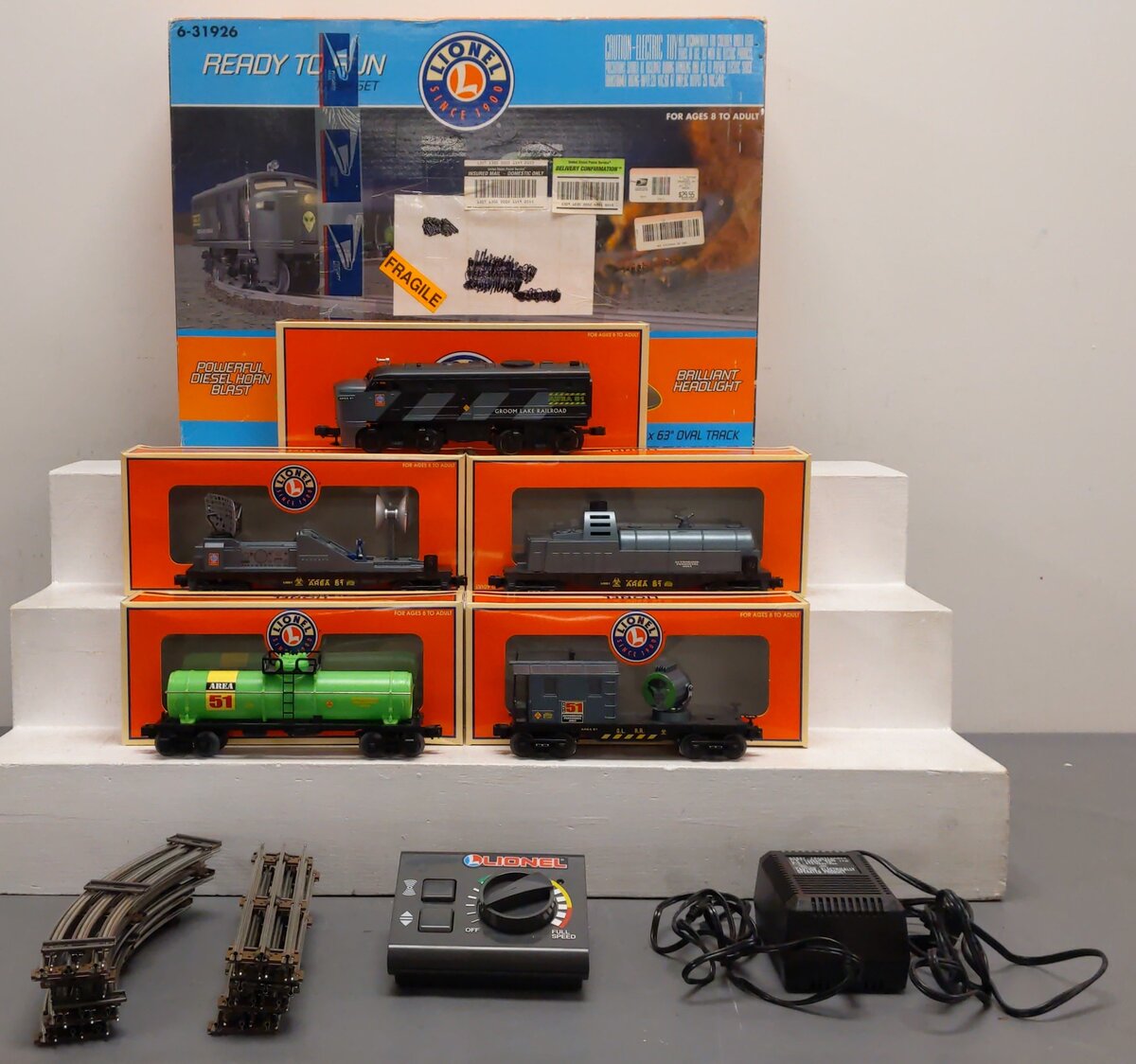 Lionel 6-31926 O Gauge Area 51 Alien Recovery Diesel Train Set LN