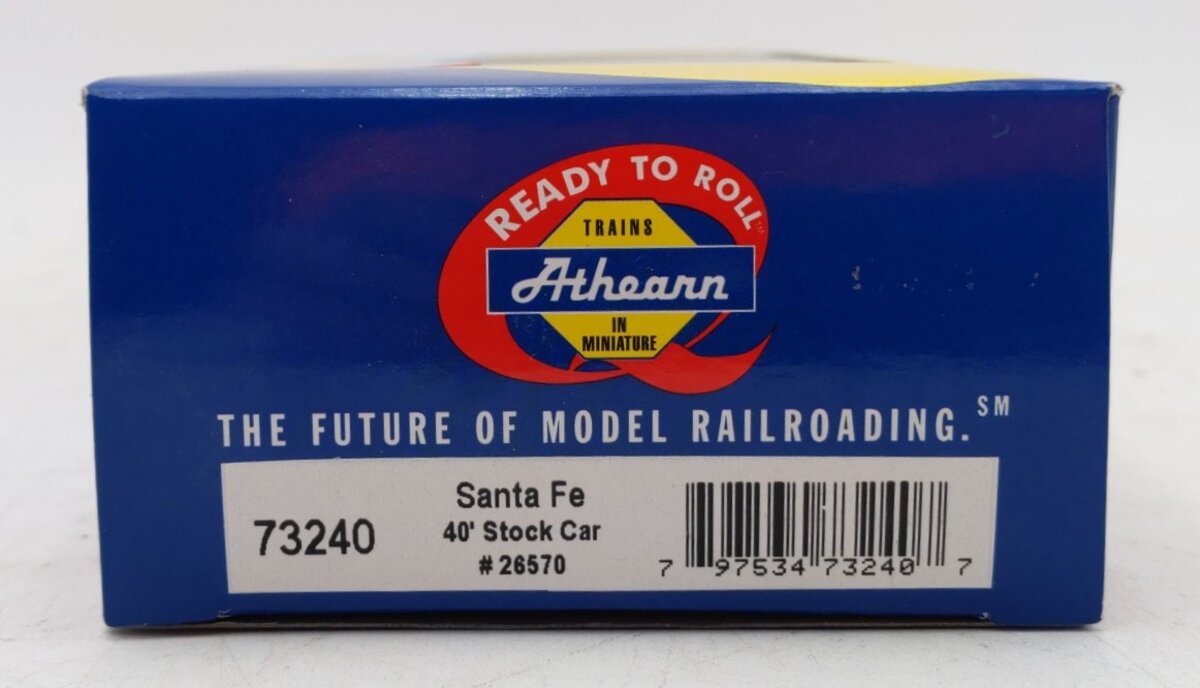 Athearn 73240 HO Santa Fe RTR 40' Stock Car #26570