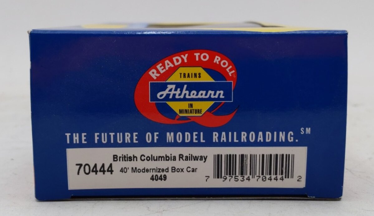 Athearn 70444 HO British Columbia Railway 40' Modern Boxcar #4049