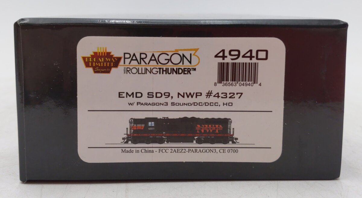 Broadway Limited 4940 HO NWP EMD SD9 Diesel Locomotive w/Paragon 3 Sound #4327