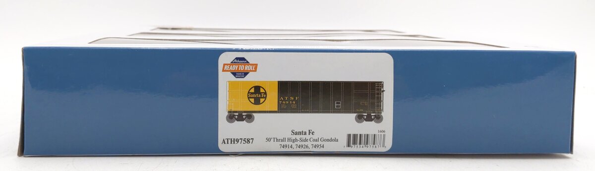 Athearn 97587 HO Santa Fe Thrall High Side Coal Gondola #1 - RTR