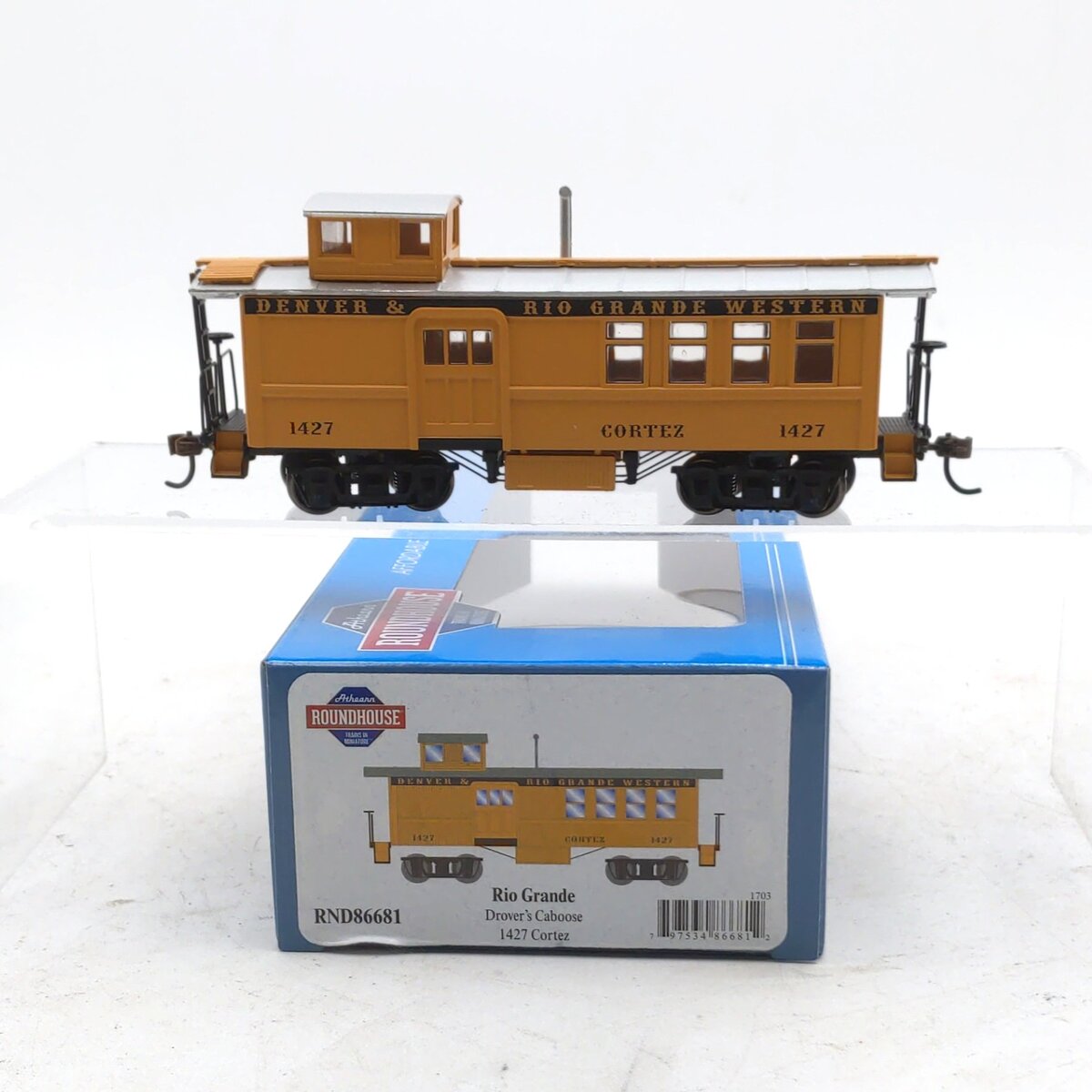 Roundhouse 86681 HO Scale Denver & Rio Grande Western Drover's Caboose #1427