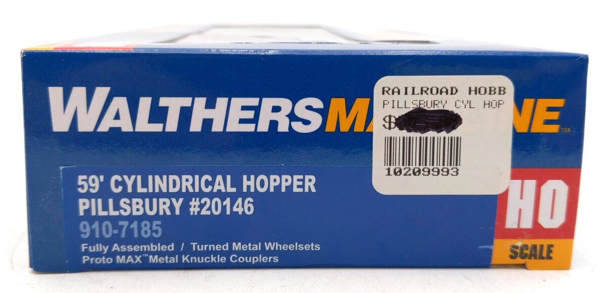 Walthers 910-7185 HO PBLX Pillsbury Cylindrical Hopper #20146