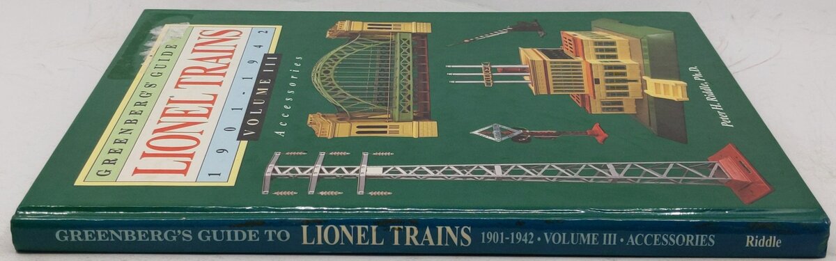 Greenberg's Guide to Lionel Trains 1901-42 Vol.3 Hardcover Book Peter H. Riddle VG