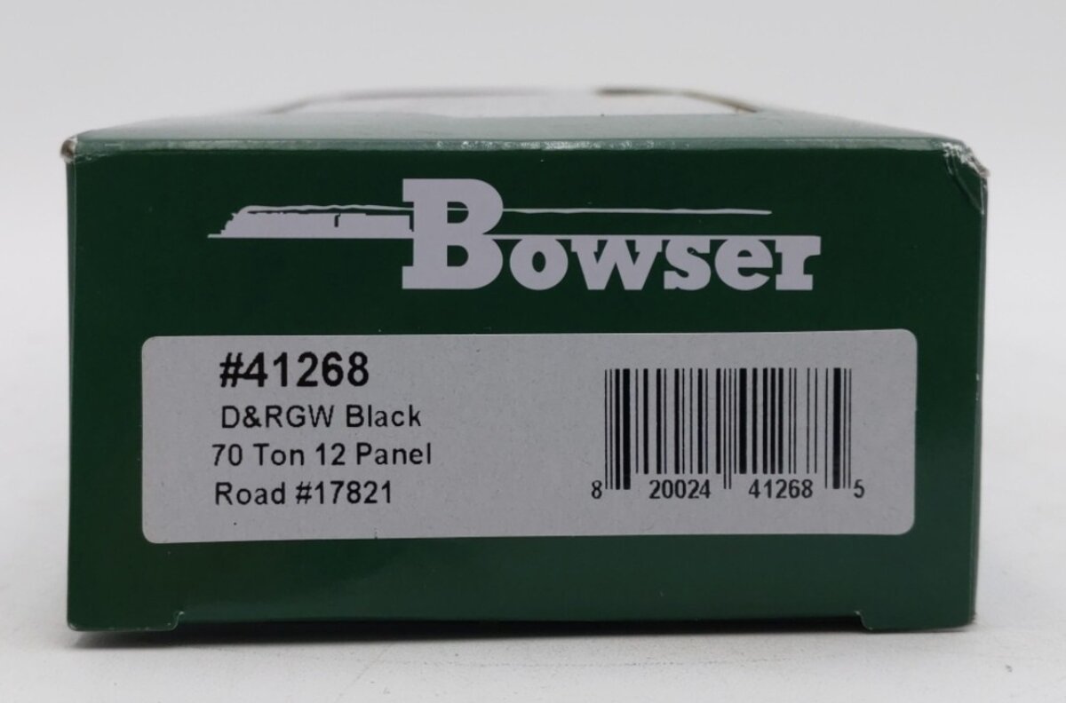 Bowser 41268 HO Scale D&RGW 70 Ton 12 Panel Hopper Car #17821