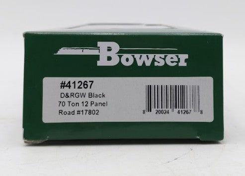Bowser 41267 HO D&RGW 70 Ton 12 Panel Hopper Car #17802