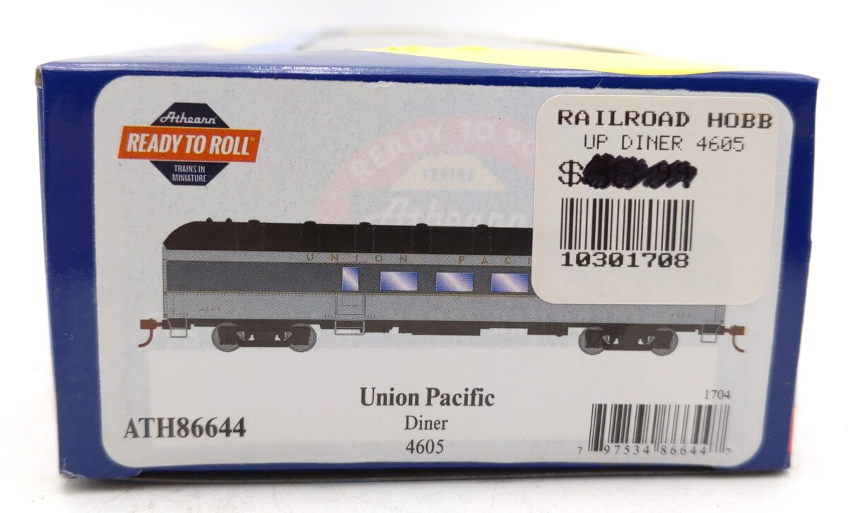 Athearn 86644 HO Union Pacific Arch Roof Diner #4605
