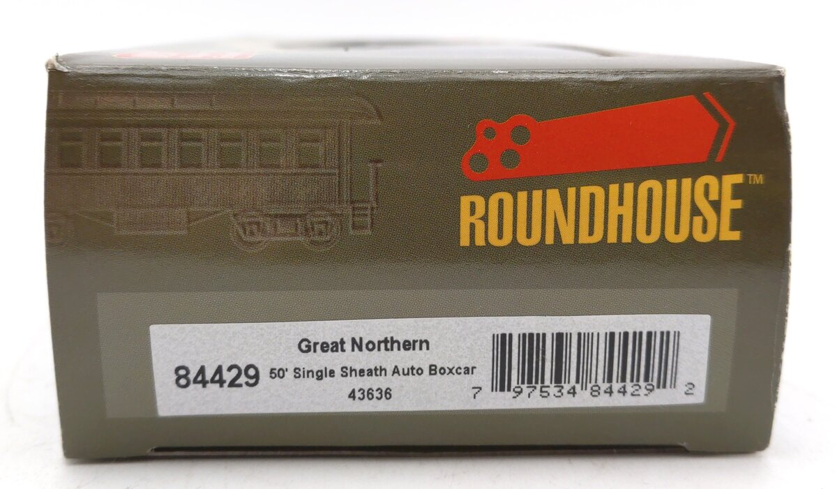 Roundhouse 84429 HO Great Northern RTR 50' Single Sheath Boxcar #43636