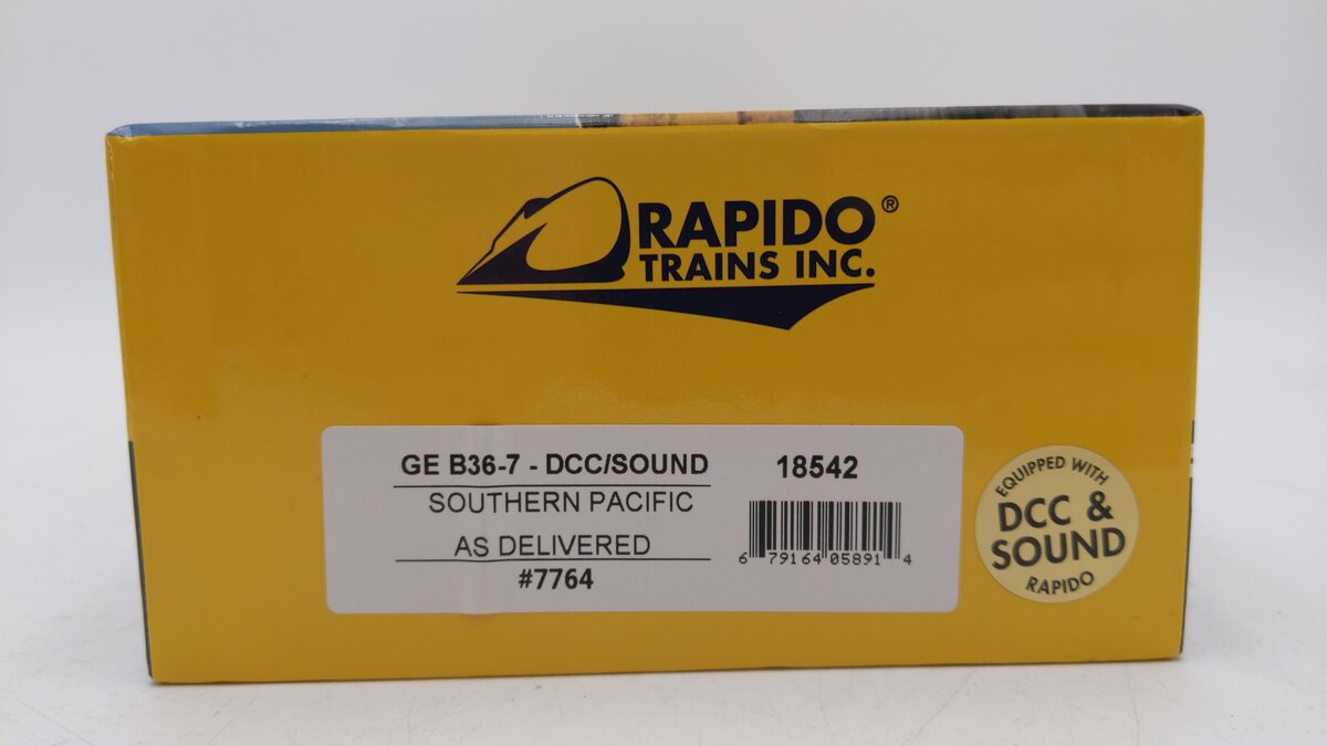 Rapido Trains 18542 HO Southern Pacific GE B36-7 Diesel Loco DCC/Sound #7764