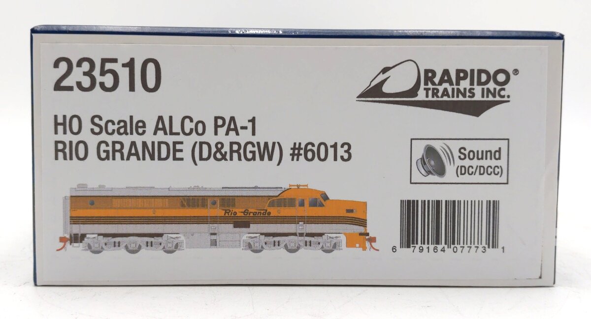 Rapido Trains 023510 HO D&RGW PA-1 Diesel Locomotive #6013 w/ DC/DCC/Sound