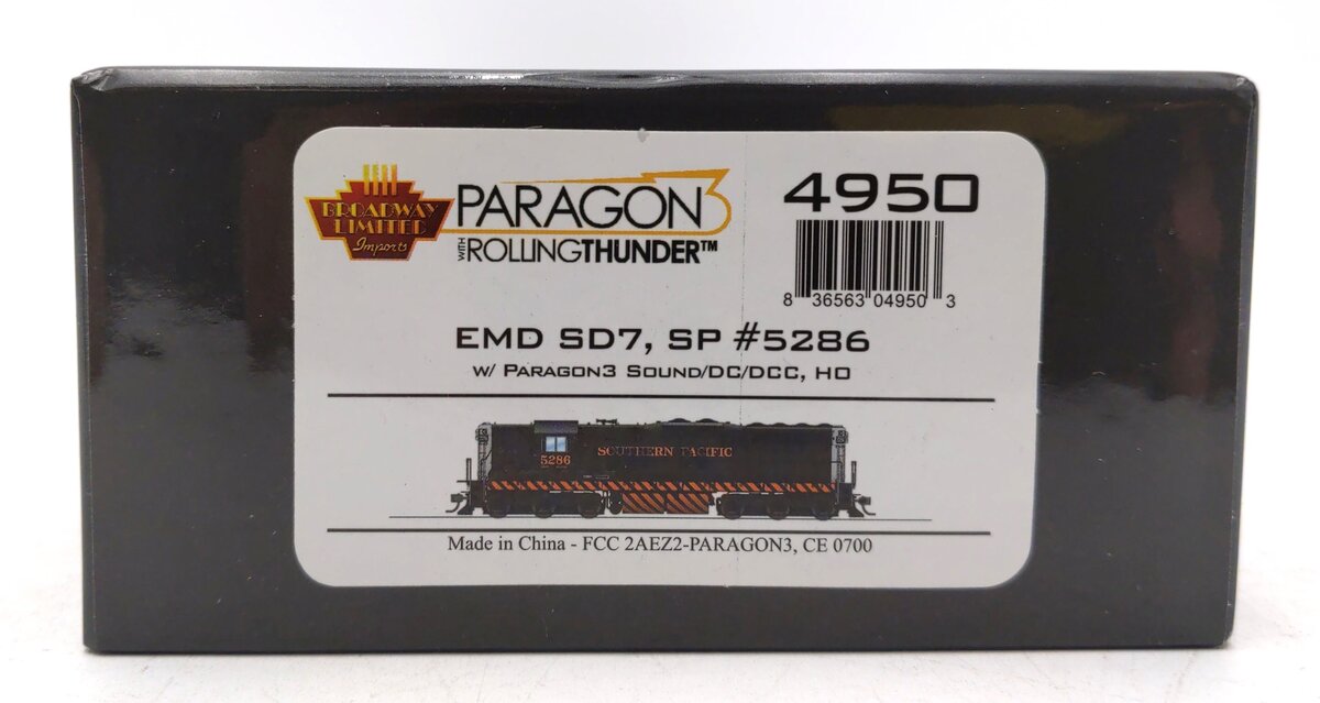 Broadway Limited 4950 HO Southern Pacific EMD SD-7 Diesel Loco Paragon3 #5286