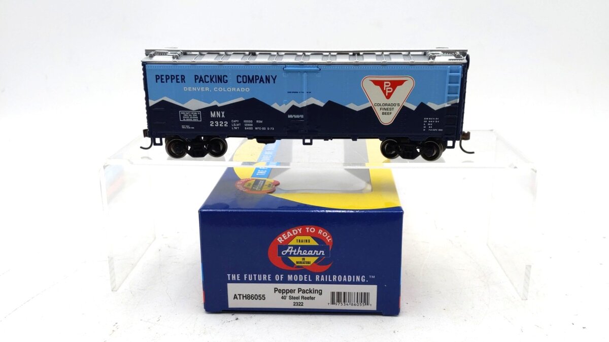 Athearn 86055 HO Scale Pepper Packing 40' Steel Reefer #2322