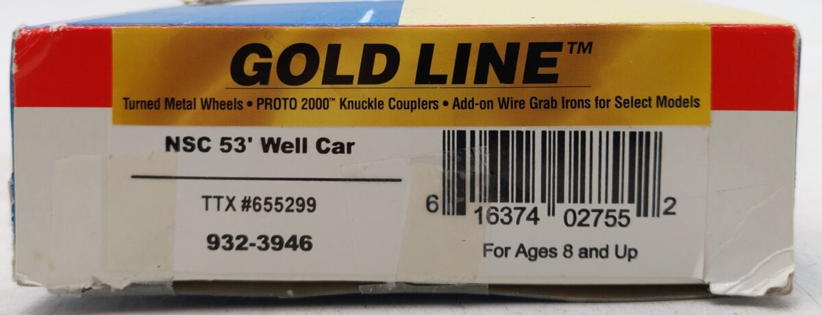 Walthers 932-3946 HO Scale TTX NSC 53' Well Car #655299 NIB