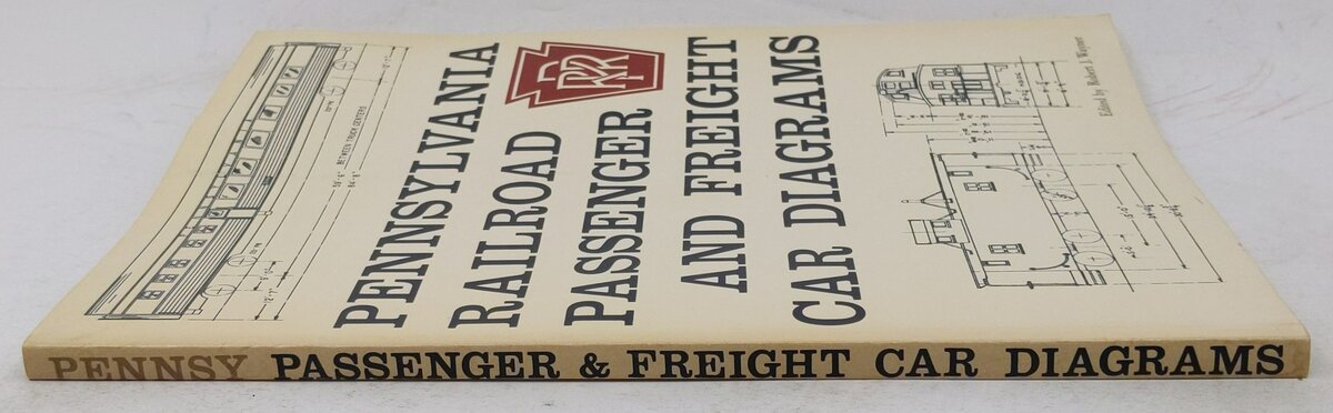 Pennsylvania Railroad Passenger and Freight Car Diagrams Paperback Book VG