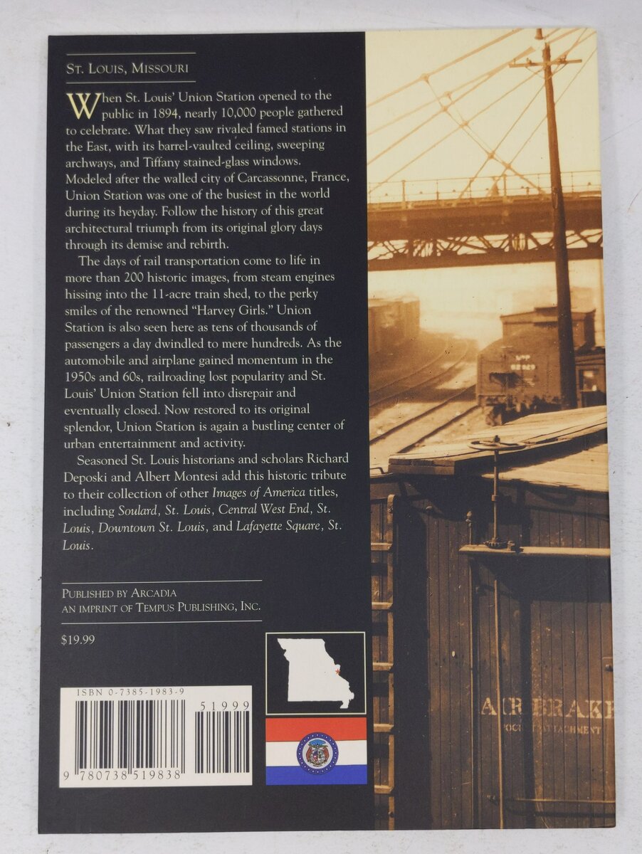 St. Louis Union Station Paperback Book By Albert Montesi, Richard Deposki EX