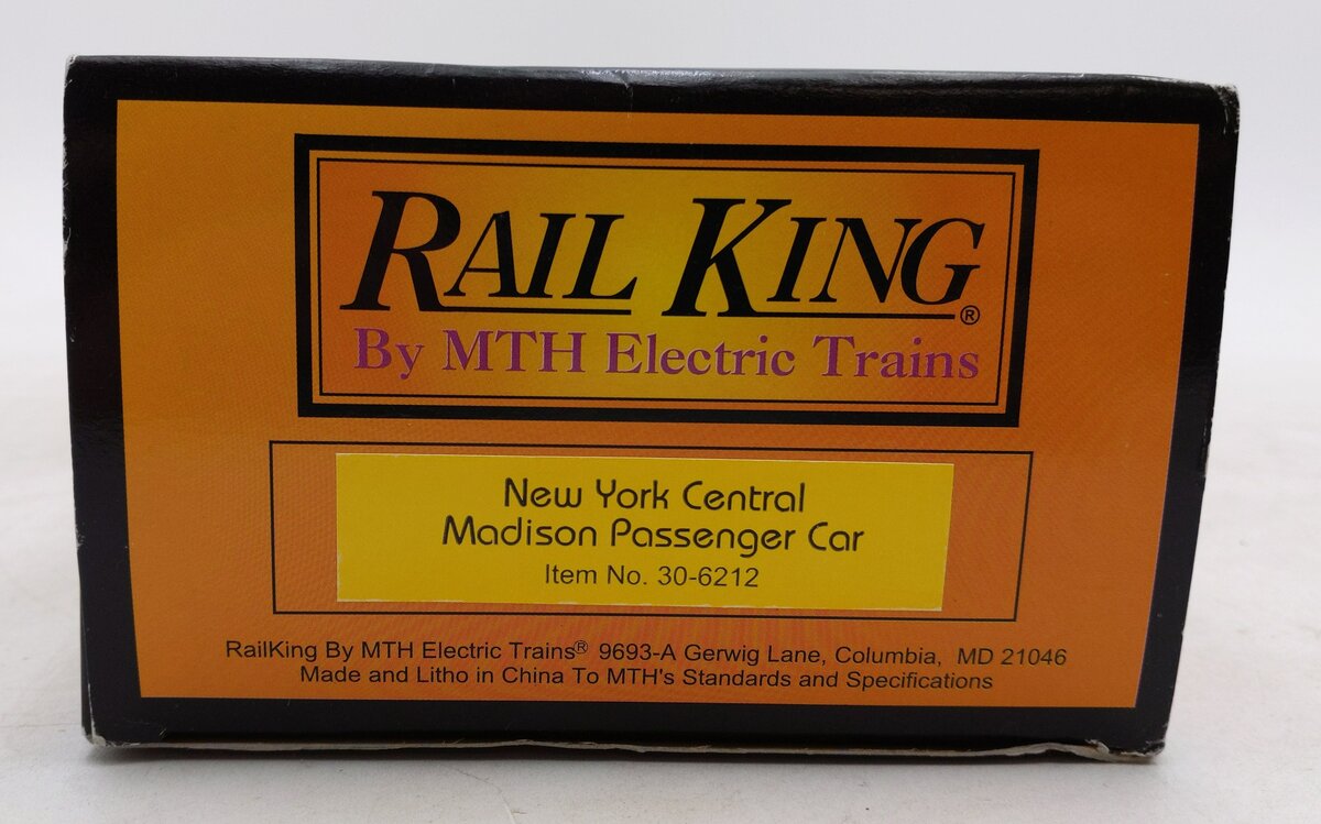 MTH 30-6212 New York Central Madison "Rochester" Coach Car LN/Box