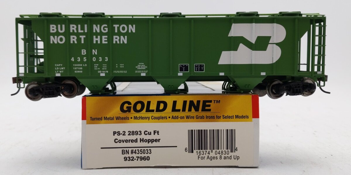 Walthers 932-7960 HO Scale BN Covered Hopper #435033