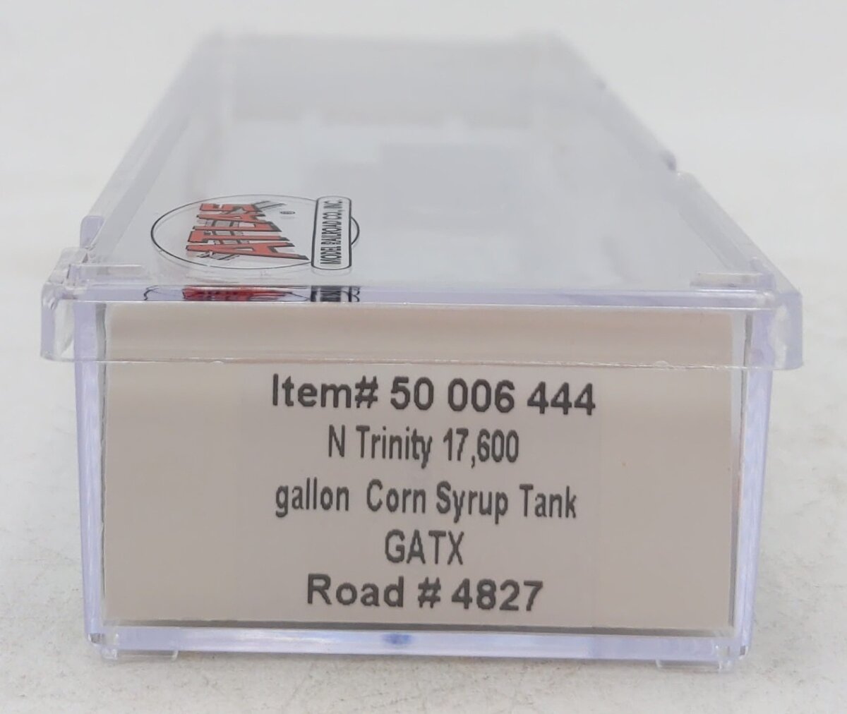 Atlas 50006444 N Scale GATX Corporation 17,600 Gallon Corn Syrup Tank Car #4827