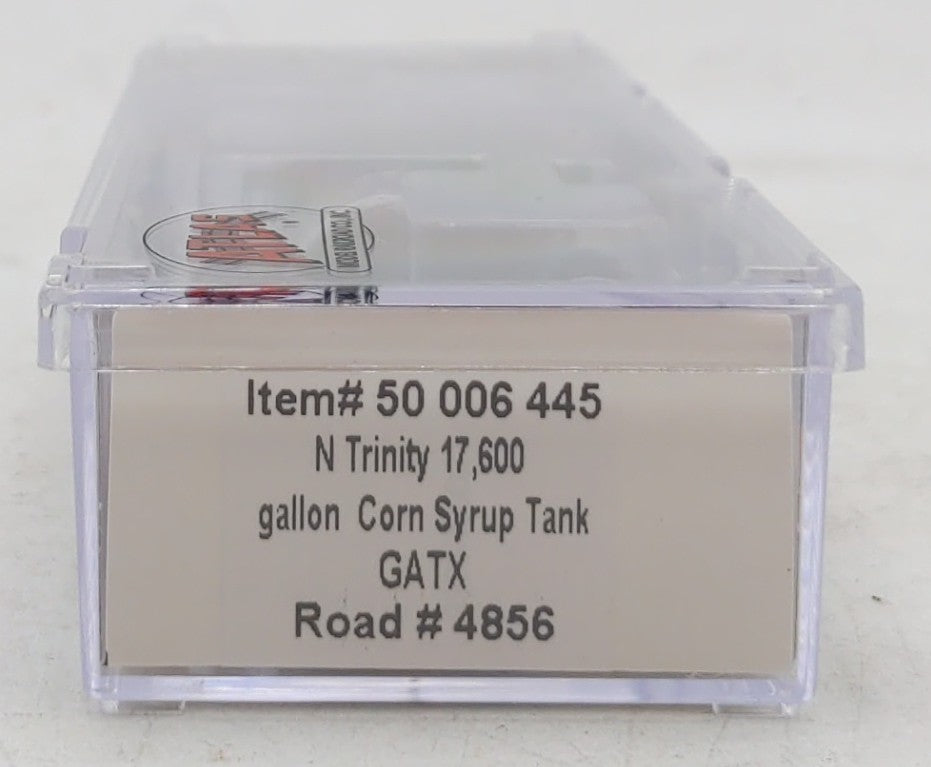 Atlas 50006445 N Scale GATX Corporation 17,600 Gallon Corn Syrup Tank Car #4856
