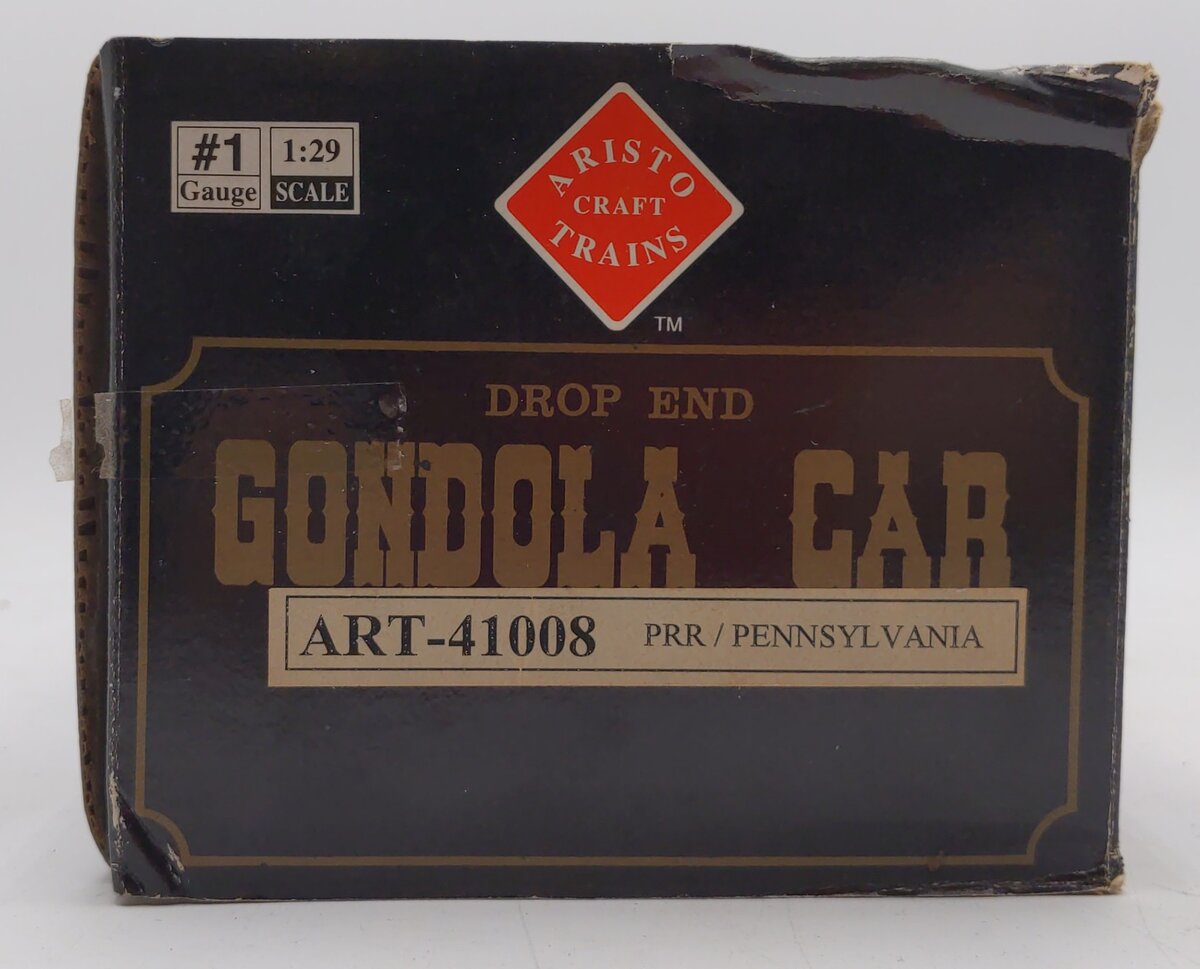 Aristo-Craft 41008 G Scale Pennsylvania Gondola Plastic Wheels LN/Box