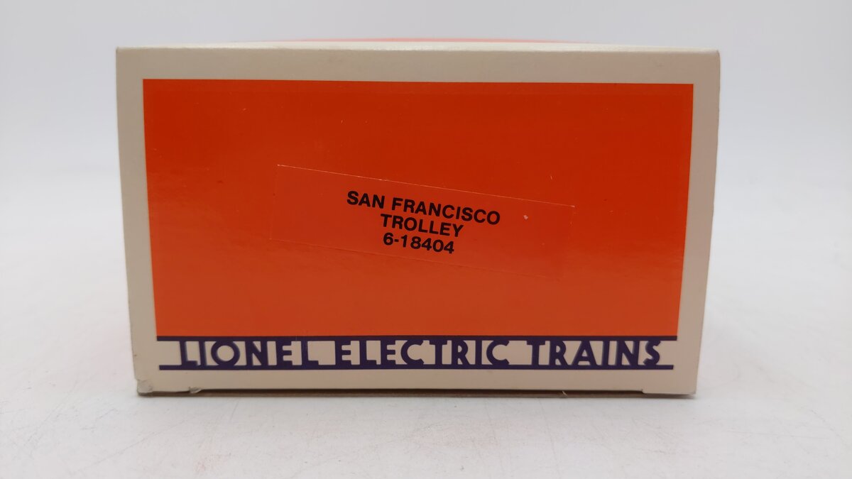 Lionel 6-18404 O Gauge San Francisco Green Trolley Car LN/Box