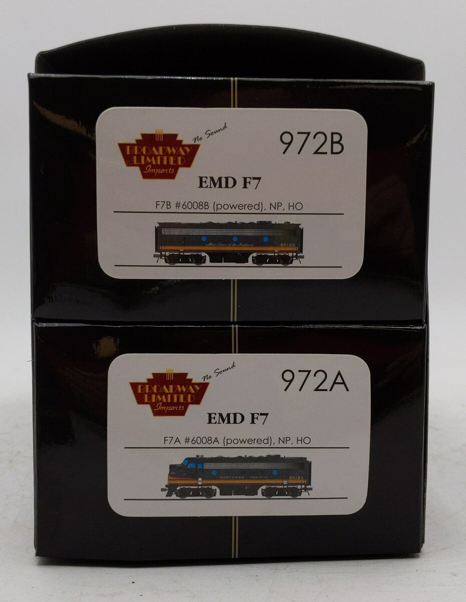 Broadway Limited 6677 HO NP EMD F7 A/B Diesel Locomotive Sound/DCC #6008A/6008B