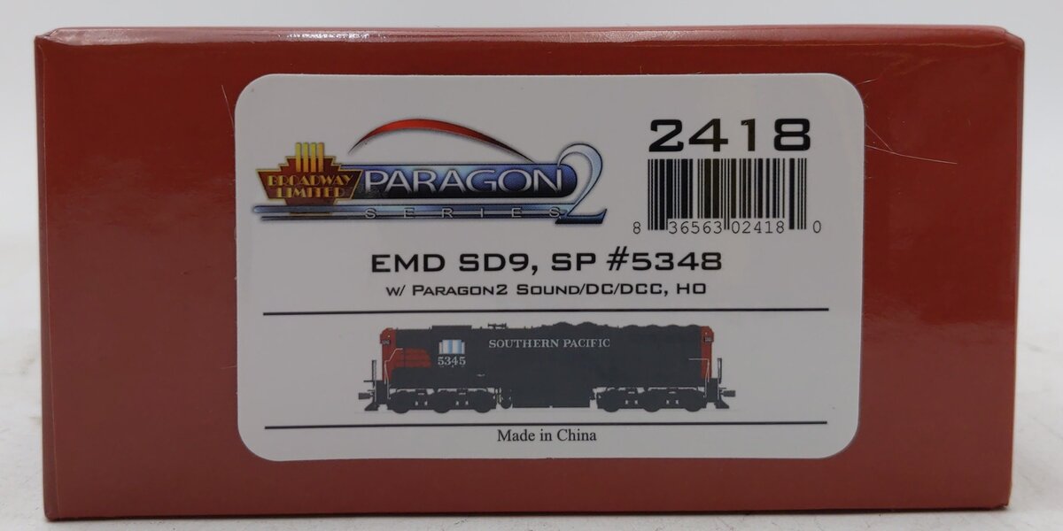 Broadway Limited 2418 HO Southern Pacific EMD SD9 Paragon2™ #5348