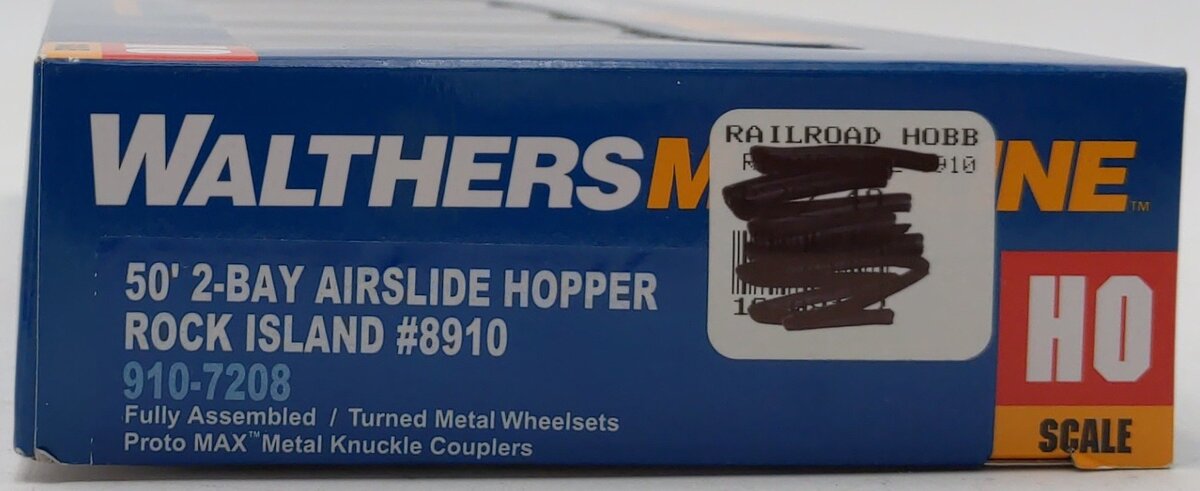 Walthers 910-7208 Rock Island 50' 2-Bay Airslide Covered Hopper #8910