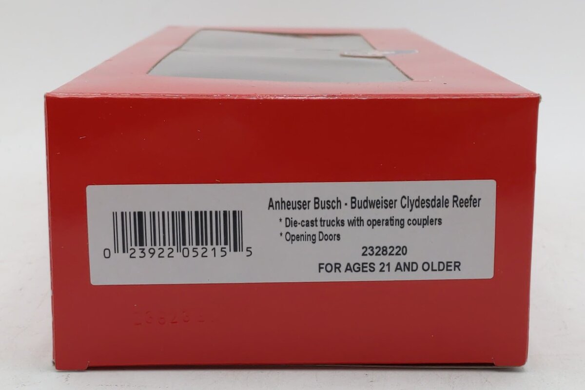 Lionel 2328220 O Anheuser Busch - Budweiser Clydesdale Reefer
