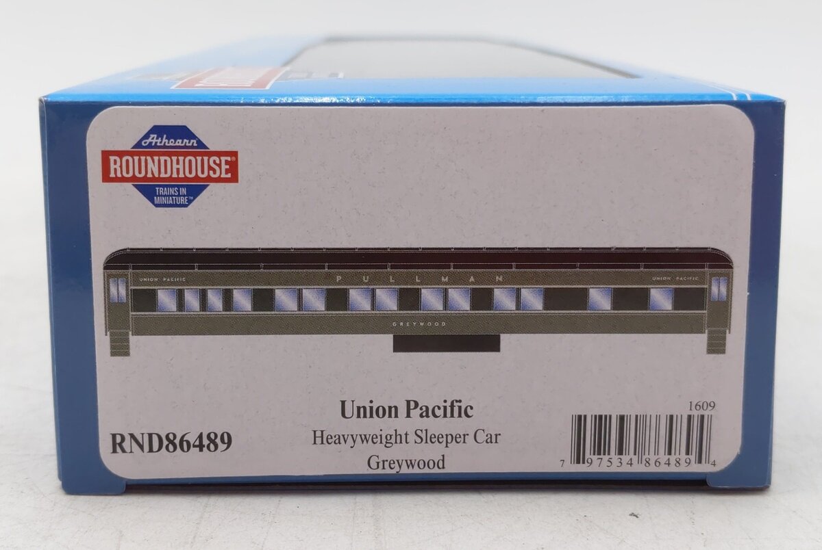 Roundhouse 86489 HO Union Pacific Heavyweight "Greywood" Pullman Sleeper