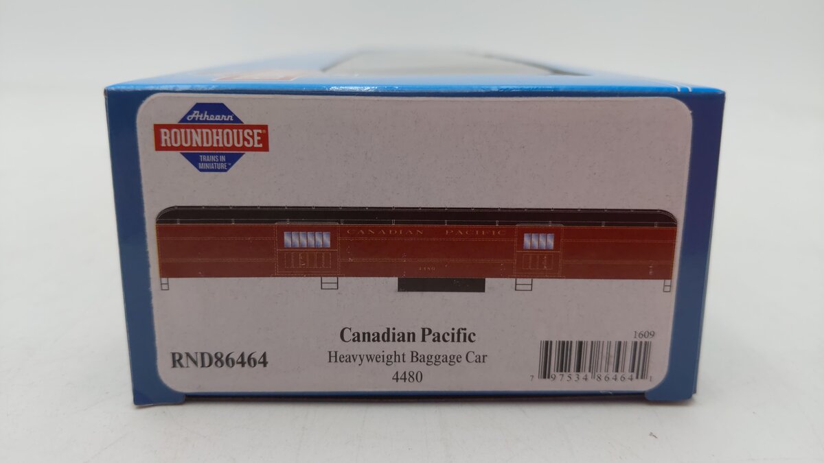 Roundhouse 86464 HO Canadian Pacific Heavyweight Baggage #4480