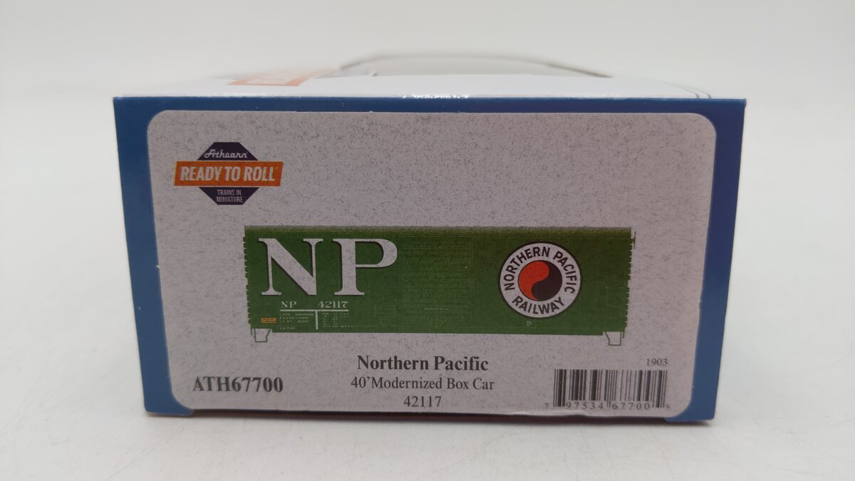 Athearn 67700 HO Northern Pacific 40' Modernized Boxcar #42117