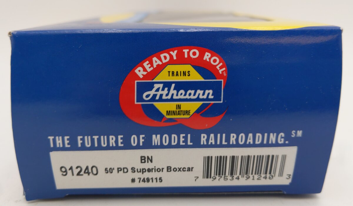 Athearn 91240 HO Burlington Northern RTR 50' Superior Door Box Car #749115