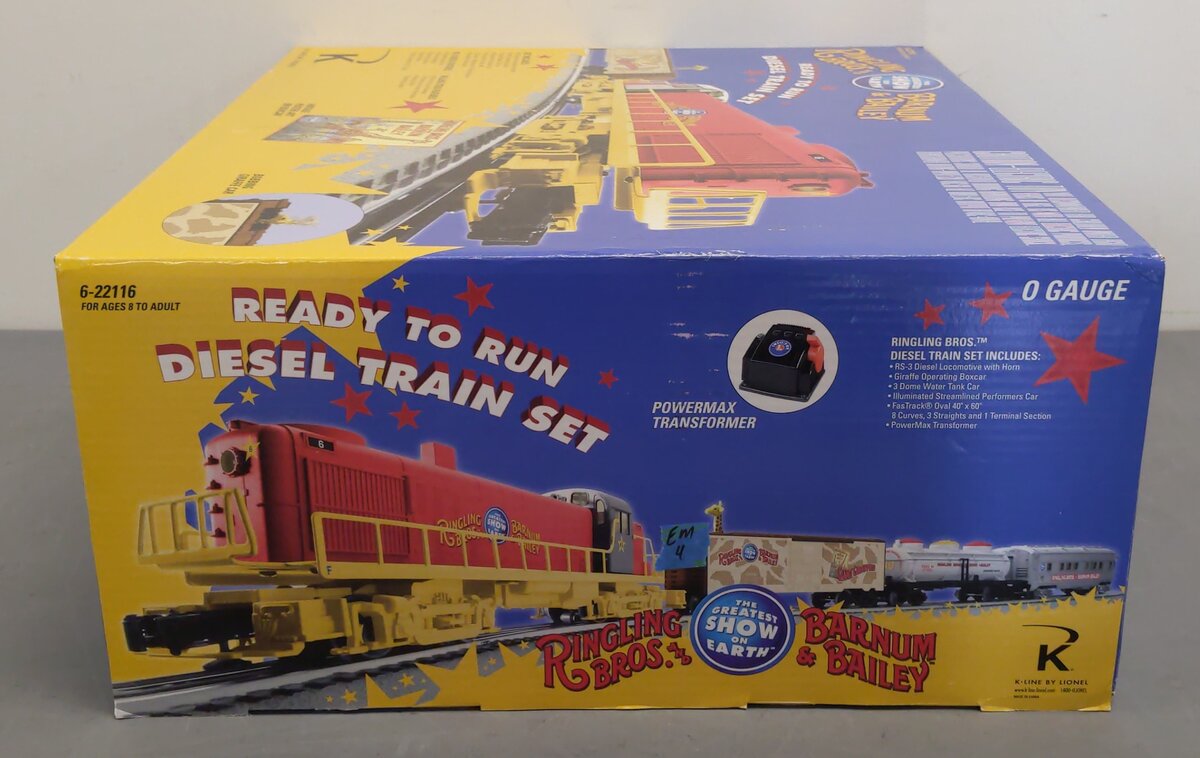 Lionel 6-22116 O Ringling Bros. Circus O Gauge Diesel Train Set #6