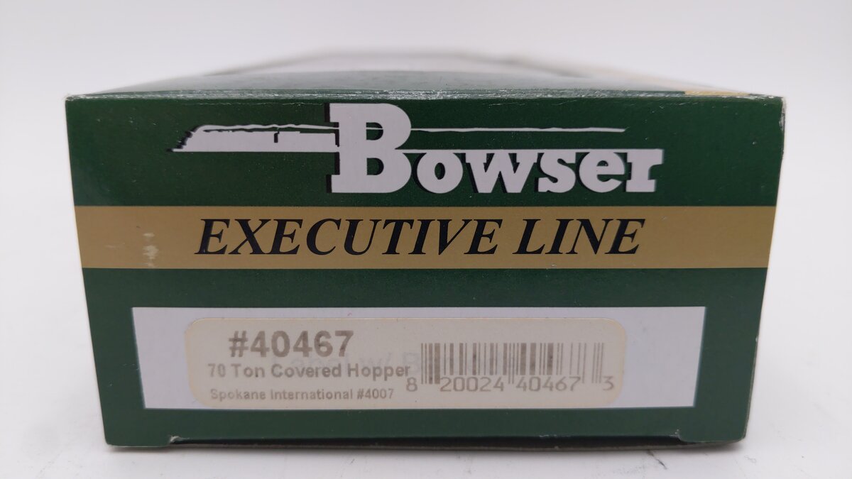 Bowser 40467 HO Spokane International 70 Ton Covered Hopper #4007